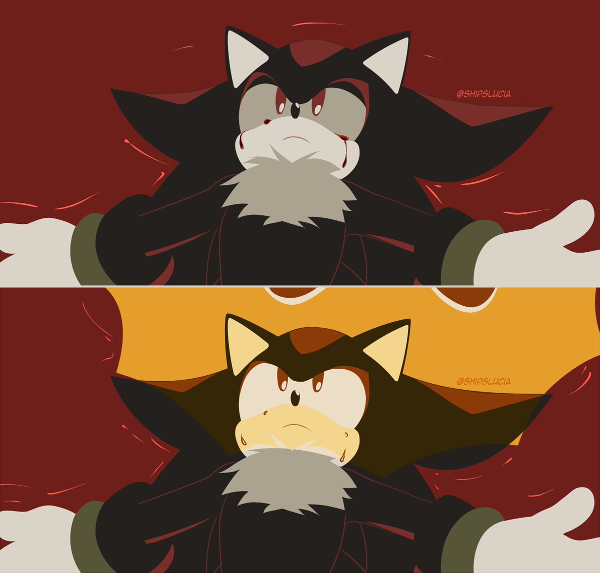 ShipsLucia's tweet photo. We all have our own battles, and sometimes the solutions we find aren't helpful to others; but at least we can offer them our company, and maybe for a second, make them feel at peace.

#Sonadow #Sonic #Shadow https://t.co/SywlSuid1R