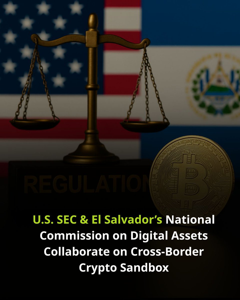 HillrouteHF's tweet photo. U.S. SEC &amp; El Salvador’s National Commission on Digital Assets Collaborate on Cross-Border Crypto Sandbox
#CryptoRegulation #CrossBorderCrypto #DigitalAssets #CryptoSandbox #SECUpdates #ElSalvadorCrypto #BlockchainPolicy #GlobalCrypto https://t.co/cODmQtHqpU