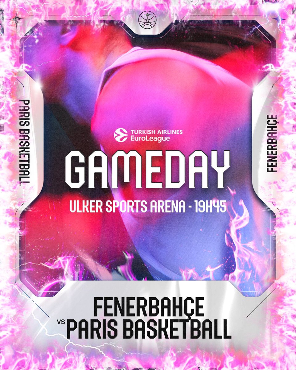 ParisBasketball's tweet photo. GAMEDAY ⚔️

🏆 @EuroLeague playoffs G2
🆚 @FBBasketbol 
⏰ 20:45 (🇹🇷) 19:45 (🇫🇷)
🏟️ Ülker Sports Arena 
📺 @skweektv https://t.co/x5v7wxgVlK