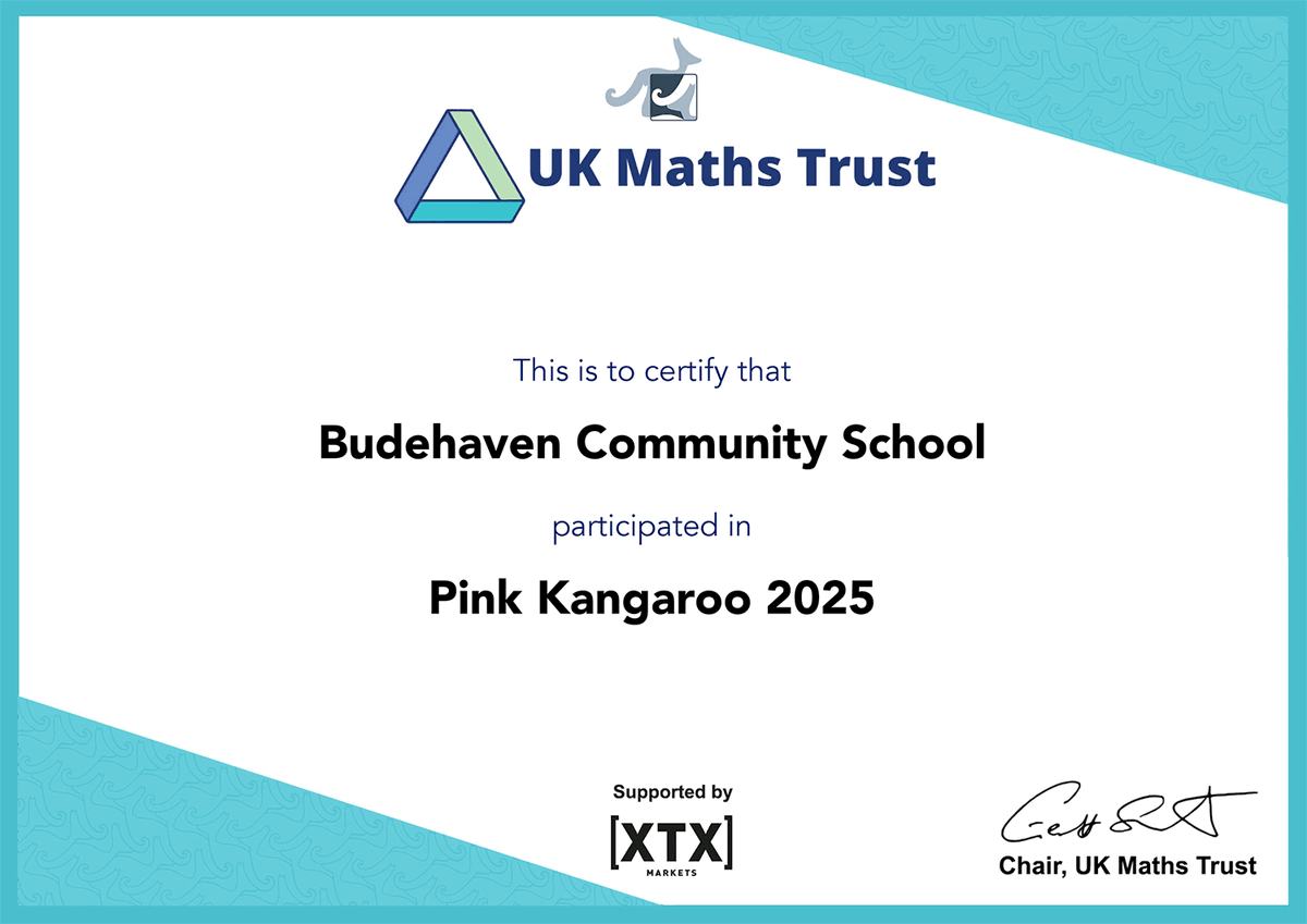 Huge congratulations to our brilliant Y11 students for completing the UKMT Pink Kangaroo Challenge - a prestigious follow-on round to the Intermediate Maths Challenge, open only to the top performers nationally!