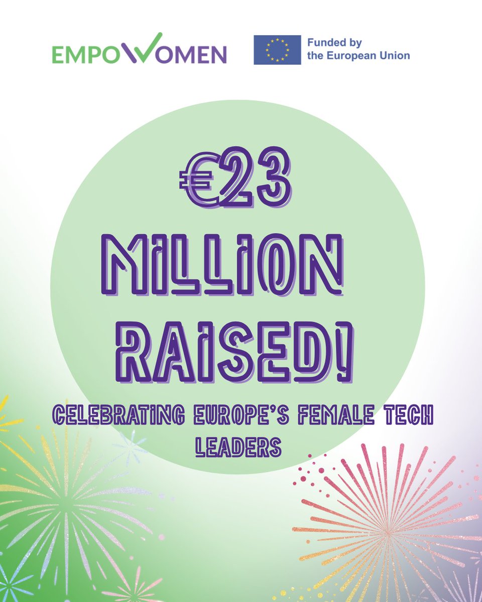 empo_women's tweet photo. 🚀 €23M raised in just one week by women-led startups across Europe!
At #EmpoWomen, we support the bold, the builders, the breakthrough-makers. The future is female—and she’s scaling fast.
🔗 Read more. Get inspired.
#DeepTech #WomenEntrepreneurs #HorizonEurope #EISMEA https://t.co/r8wiJjWygw