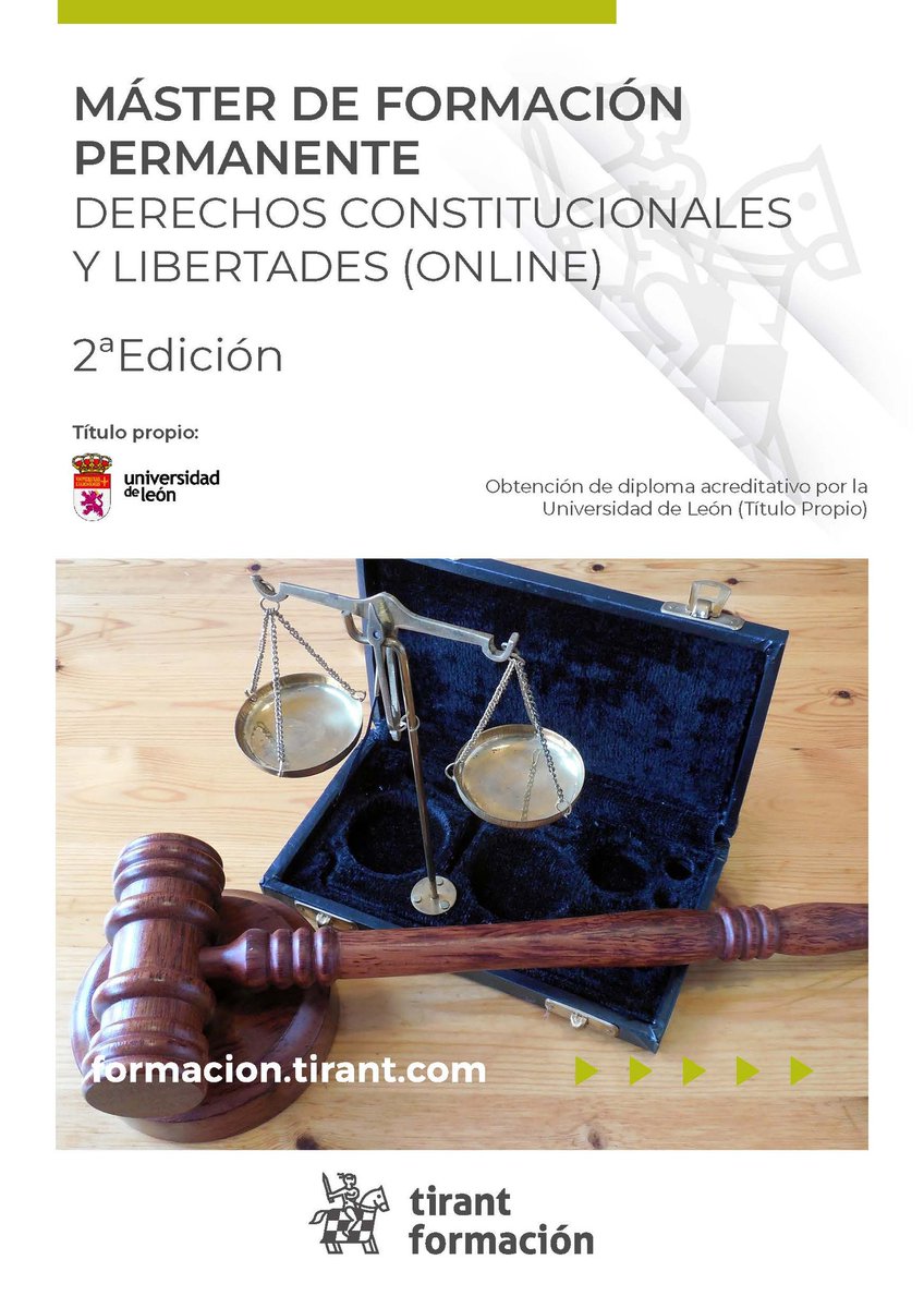Está a punto de comenzar este Máster de Formación Permanente de la Universidad de León que cuenta con profesores UCLM como María José Majano Caño y Adriana Travé Valls. 

Si quieres profundizar en derechos y libertades constitucionales este es tu título.