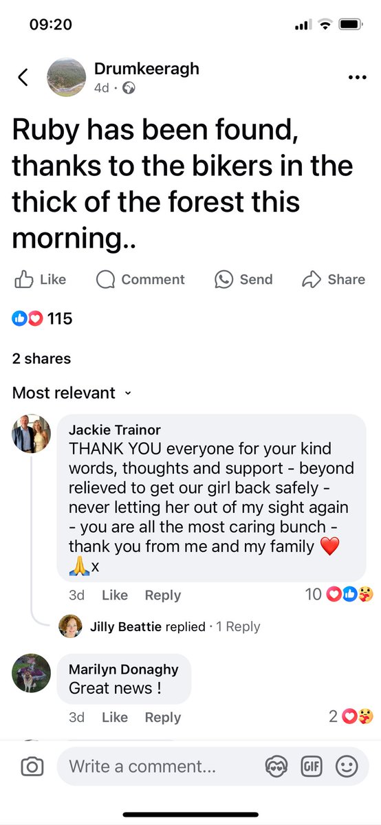 Nice to see local mountain bikers helping out 👍