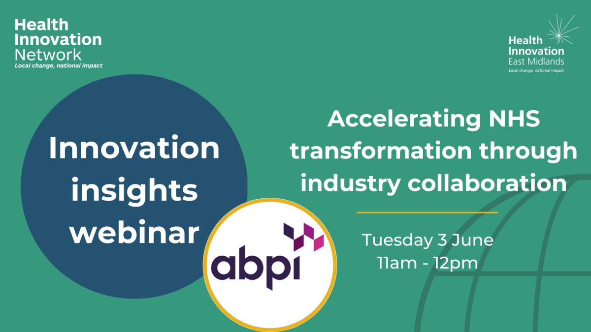 Health Innovation Kent Surrey Sussex (@healthinnov_kss) on Twitter photo ๐กCollaboration is key to transforming healthcare. Join us and <a href="/ABPI_UK/">ABPI</a> for a practical webinar focused on NHS and industry partnerships, featuring a real world example from <a href="/HealthInnovMcr/">Health Innovation Manchester</a> and pharmaceutical company <a href="/EliLillyandCo/">Eli Lilly and Company</a>
Register: events.teams.microsoft.com/event/081dcf02โฆ ๐กCollaboration is key to transforming healthcare. Join us and <a href="/ABPI_UK/">ABPI</a> for a practical webinar focused on NHS and industry partnerships, featuring a real world example from <a href="/HealthInnovMcr/">Health Innovation Manchester</a> and pharmaceutical company <a href="/EliLillyandCo/">Eli Lilly and Company</a>
Register: events.teams.microsoft.com/event/081dcf02โฆ