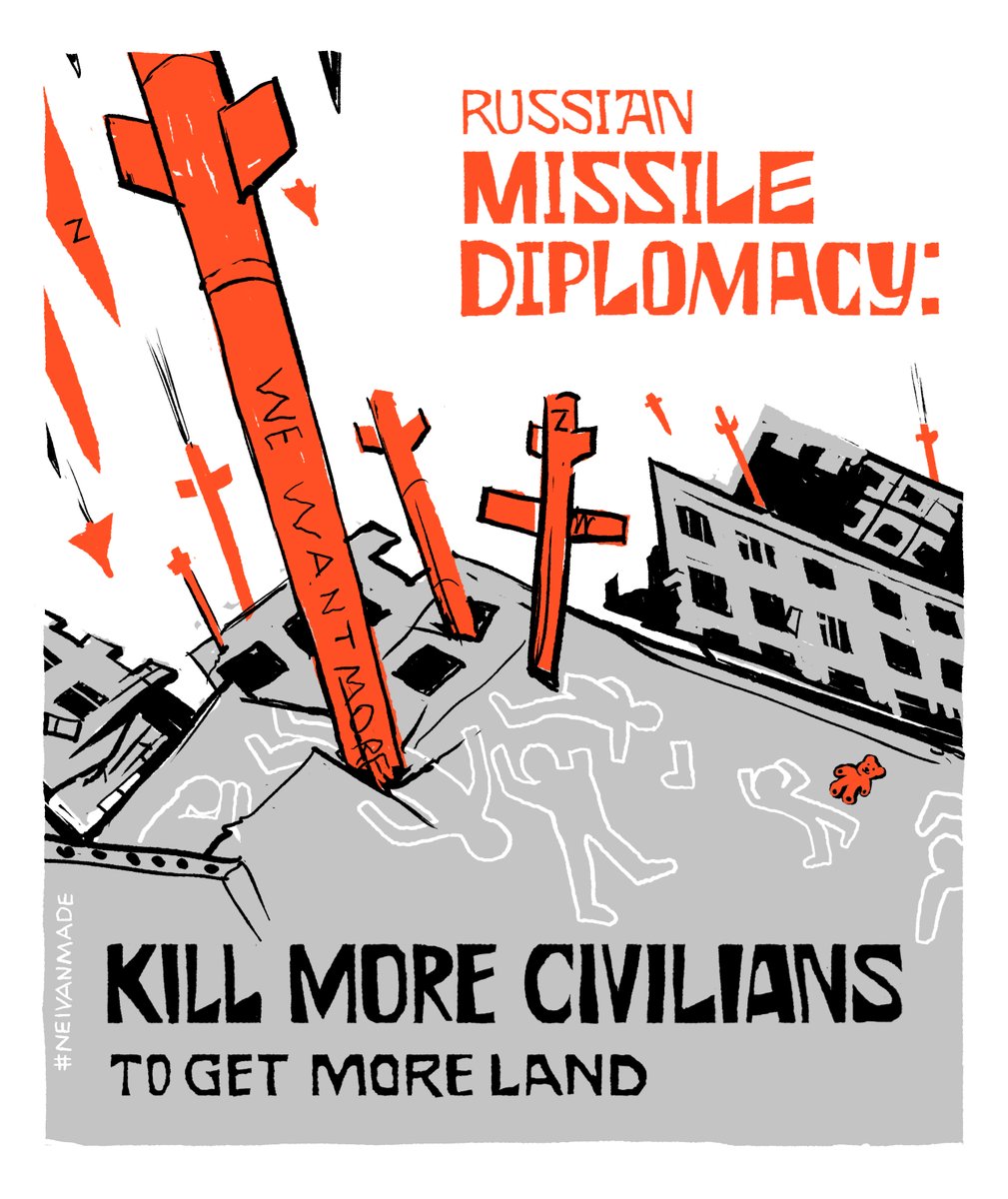 neivanmade's tweet image. Hours after Trump blamed Ukrainians, Russia launched one of its biggest missile attacks on Ukrainian cities. The Kremlin's message: Peace means Ukrainian territories without a trace of Ukrainians.
#NEIVANMADE @JPLindsley