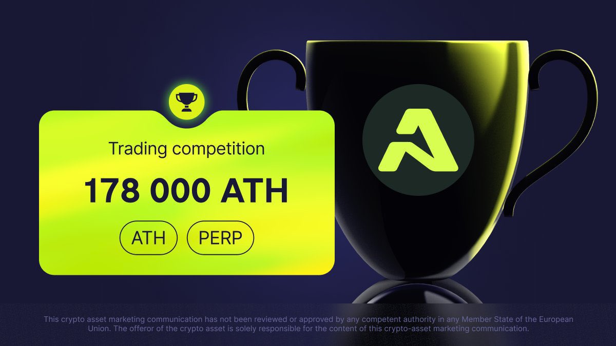 Sharpen your futures trading skills with some friendly competition! 

The $ATH-PERP Trading Competition kicks off tomorrow on <a href="/WhiteBit/">WhiteBIT</a> with 178,000 $ATH up for grabs. 

Join now: whitebit.com/trading-compet…