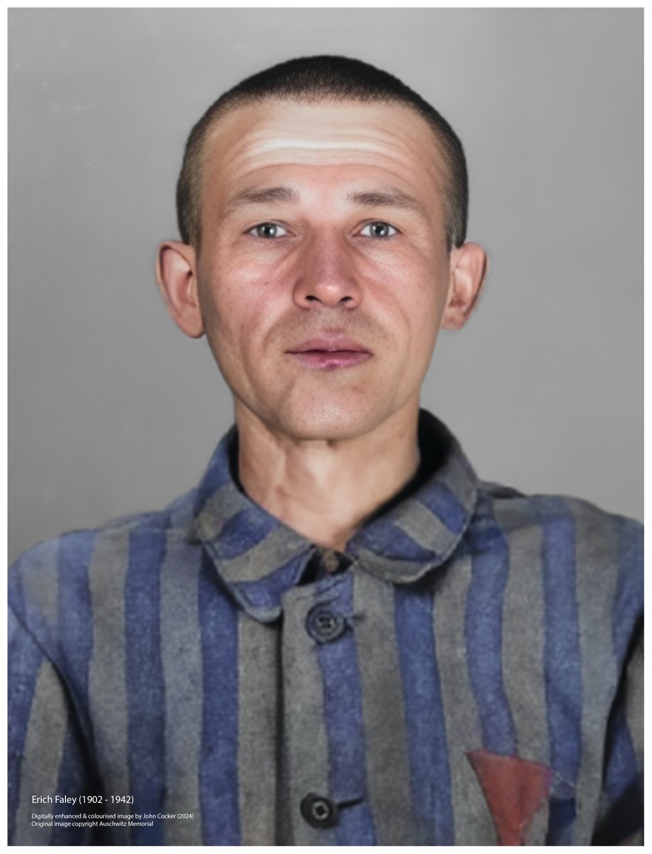 John Cocker 🇺🇦 (@joecocker15) on Twitter photo On this day in 1942, a 40 year old Polish man perished in in Auschwitz after being incarcerated for 42 days. Before being imprisoned he was a merchant. His name was Erich Faley
Please support <a href="/AuschwitzMuseum/">Auschwitz Memorial</a> On this day in 1942, a 40 year old Polish man perished in in Auschwitz after being incarcerated for 42 days. Before being imprisoned he was a merchant. His name was Erich Faley
Please support <a href="/AuschwitzMuseum/">Auschwitz Memorial</a>