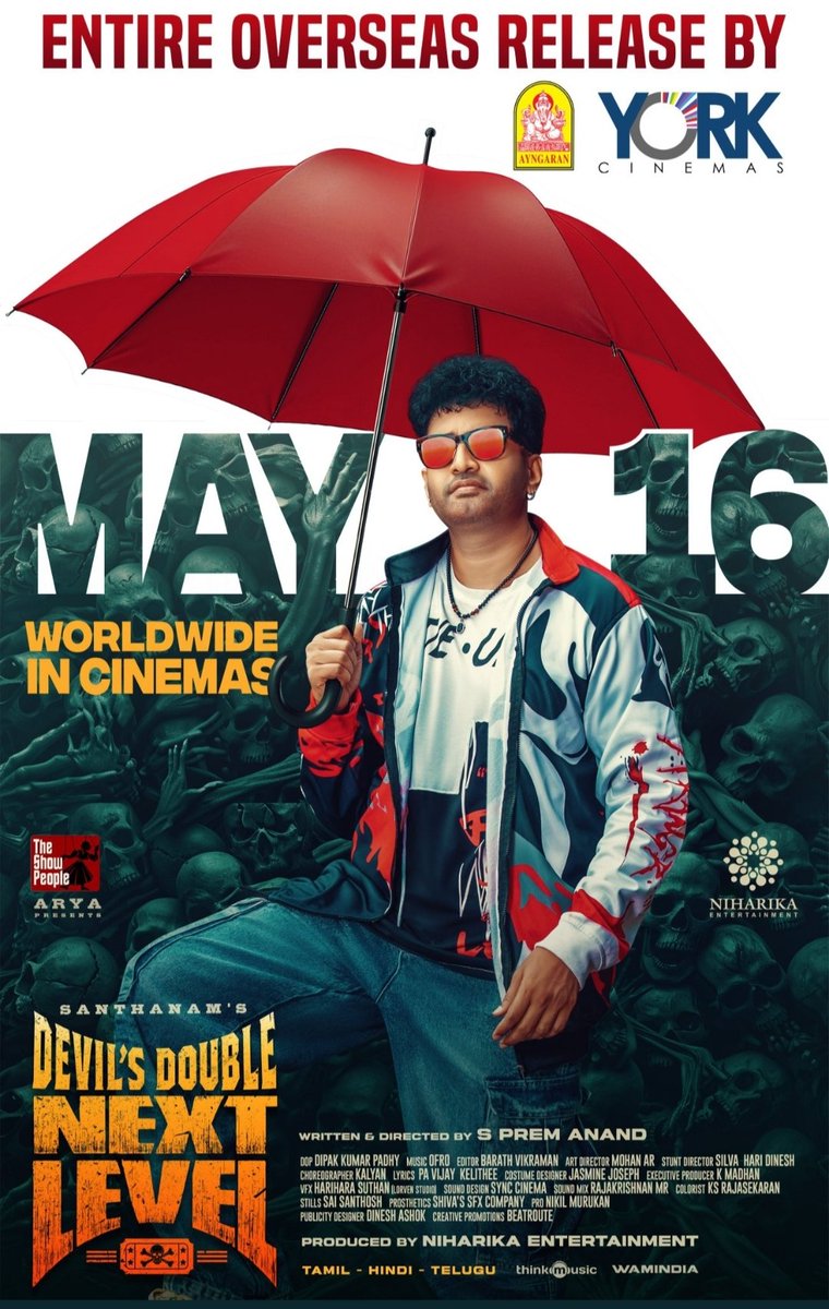 sethuraman (@sethuviscom) on Twitter photo Double the Humour 😂
Double the Horror 😱
<a href="/iamsanthanam/">Santhanam</a>
Devil's Double Next Level in cinemas from May 16! Entire Overseas release by <a href="/Ayngaran_offl/">Ayngaran International</a> & York Cinemas
<a href="/iampremanand/">premanand</a>
<a href="/iamyashikaanand/">Yashika Anand</a> Double the Humour 😂
Double the Horror 😱
<a href="/iamsanthanam/">Santhanam</a>
Devil's Double Next Level in cinemas from May 16! Entire Overseas release by <a href="/Ayngaran_offl/">Ayngaran International</a> & York Cinemas
<a href="/iampremanand/">premanand</a>
<a href="/iamyashikaanand/">Yashika Anand</a>
