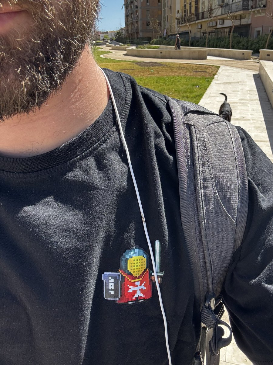 Off to the office in full armour. It’s that kind of week. <a href="/Blobarena/">Blob Arena</a> 

#LaunchWeek