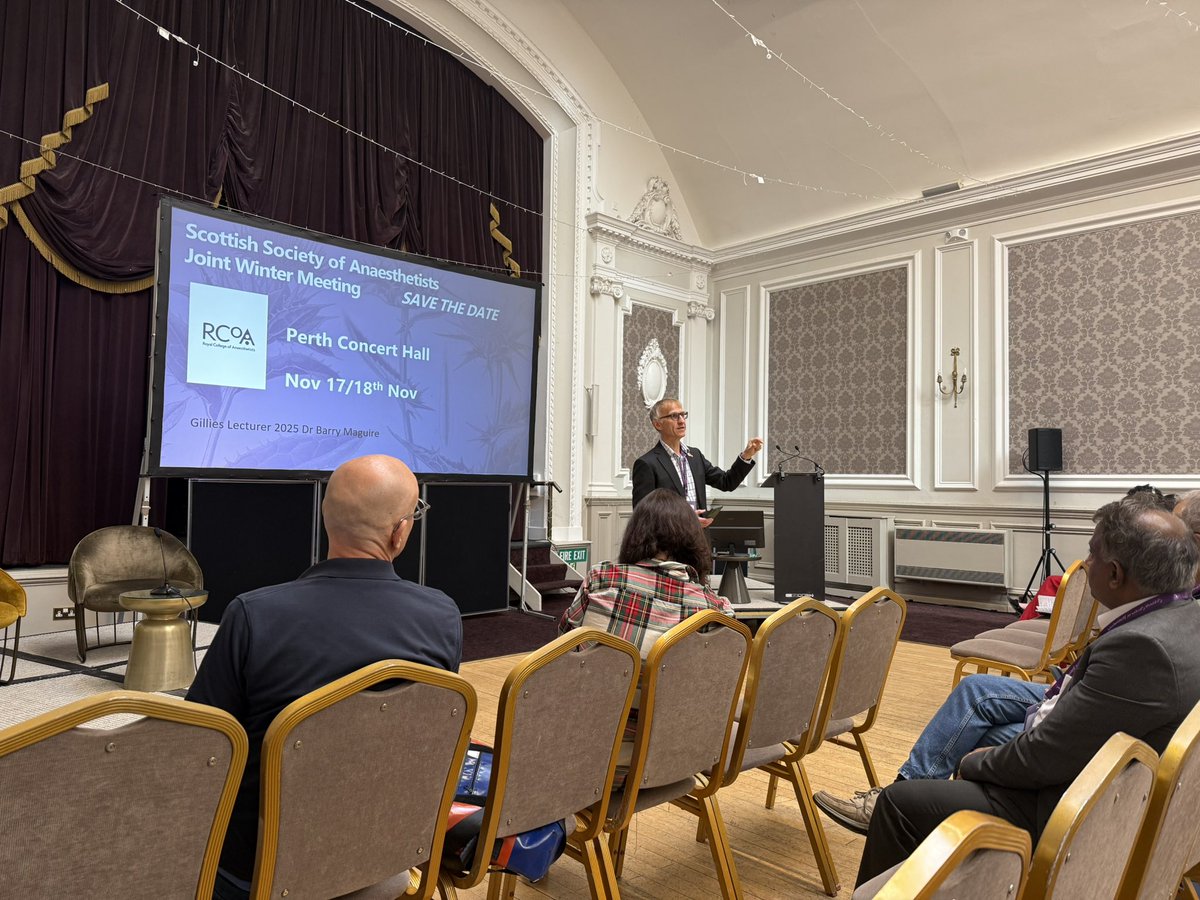And we are off! Outgoing president Dr Ewan Jack welcoming all speakers and delegates to Peebles Hydro for the SSA Spring Meeting