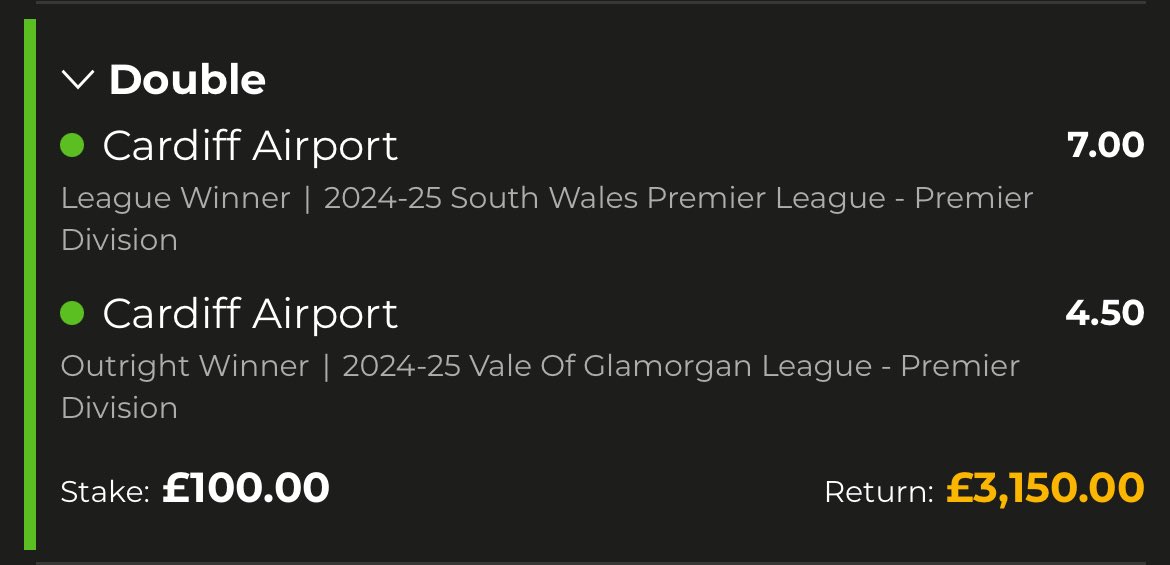 Richie_Roc's tweet image. I’ve won a few bets over the years but nothing comes close to seeing lads you’ve played with/managed bring home a double like this. Placed back last summer but the wait was worth it 😍✈️💙💷 @CAFootballClub @CAFC2nds #UppaAirport #GamblingTwitter #Grassroots #SupportLocalLeagues