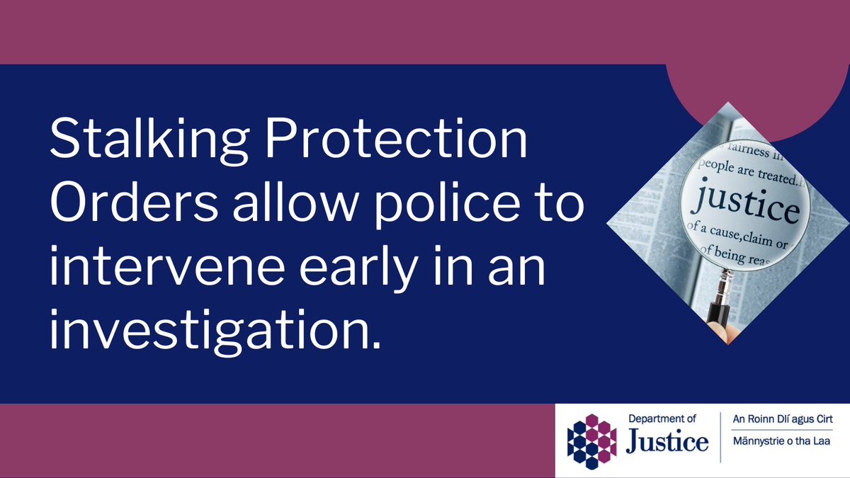 Stalking is a crime!

Stalking Protection Orders allow police to intervene early in an investigation, prior to any conviction of stalking, in an effort to disrupt stalking behaviours before they become entrenched or escalate in severity. #NSAW2025
 
➡️nidirect.gov.uk/articles/stalk…