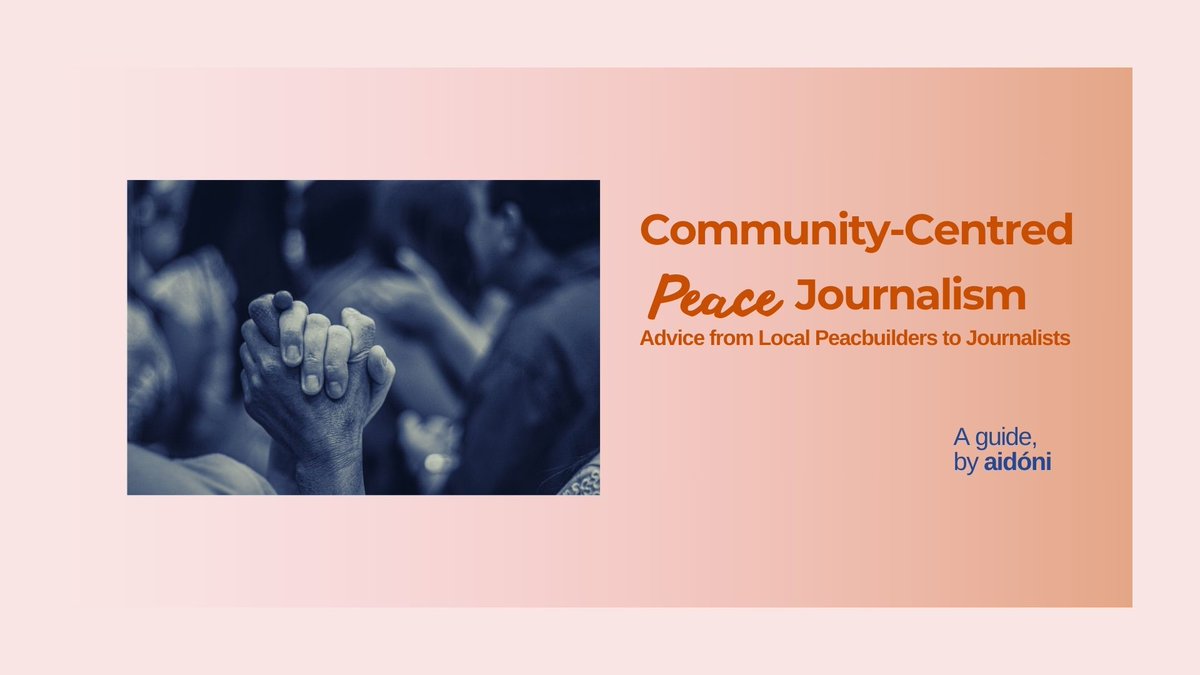 SharedFuture's tweet image. New guide bridges peacebuilders and journalists
“For anyone wanting to harness the power of the media as a change-making force for peace, the Community-Centred Peace Journalism guide is not to be missed.”
Read our article by Laura RODRIGUEZ-DAVIS 👉 sharedfuture.news/new-guide-brid……