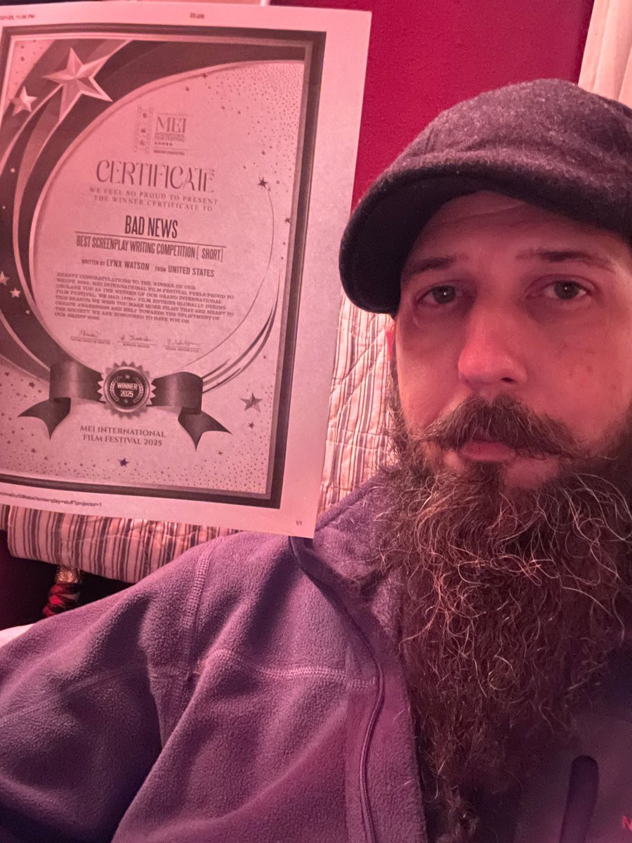 WINNER -MIFF 2025

Bad News
Writer -Lynx Watson
in Best Short Script
United States