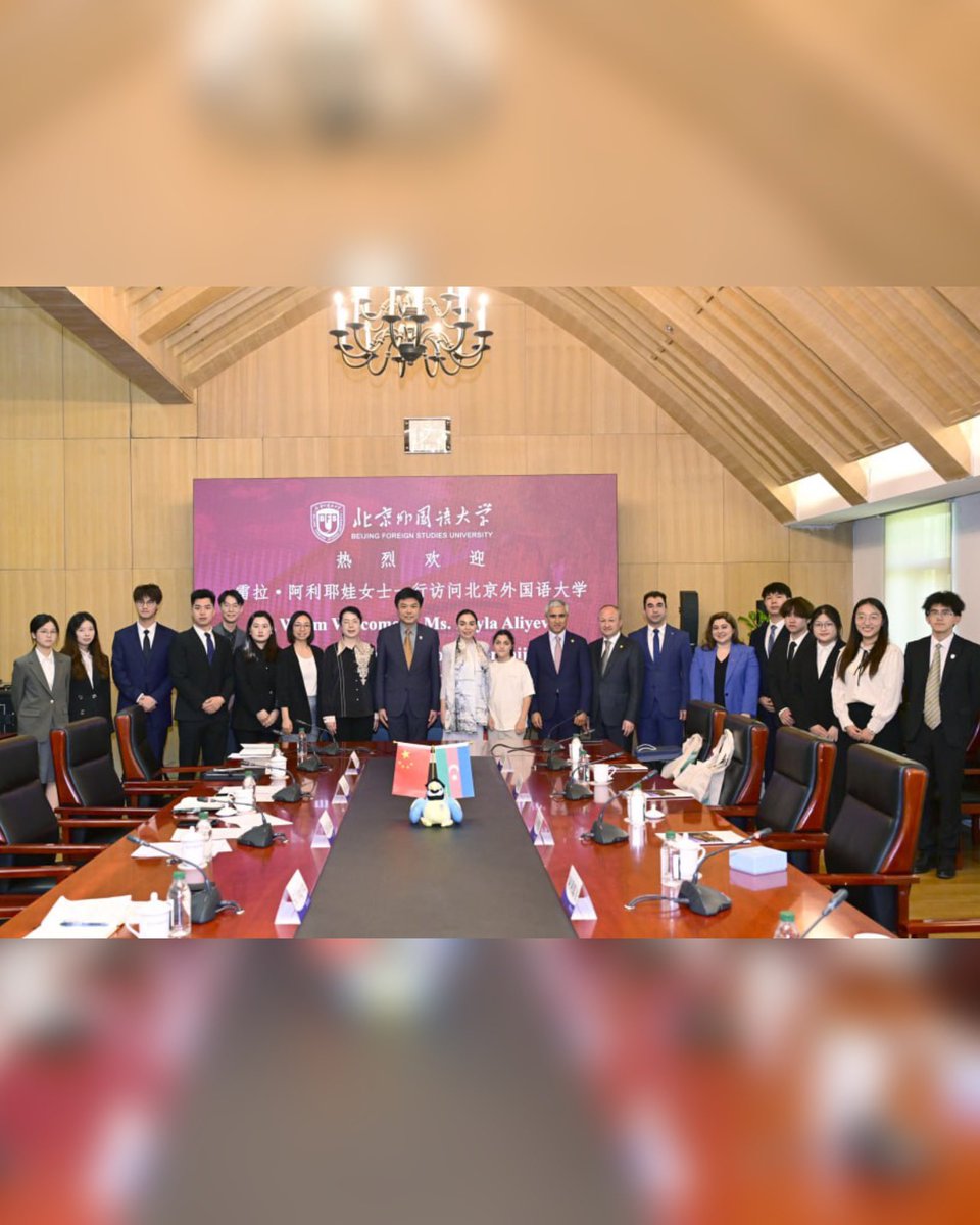 azedu_az's tweet photo. 🇦🇿🇨🇳 Leyla Əliyeva Pekin Xarici Dillər Universitetində olub

#Beijing #Chinese #China #education https://t.co/0uug5t9iXM