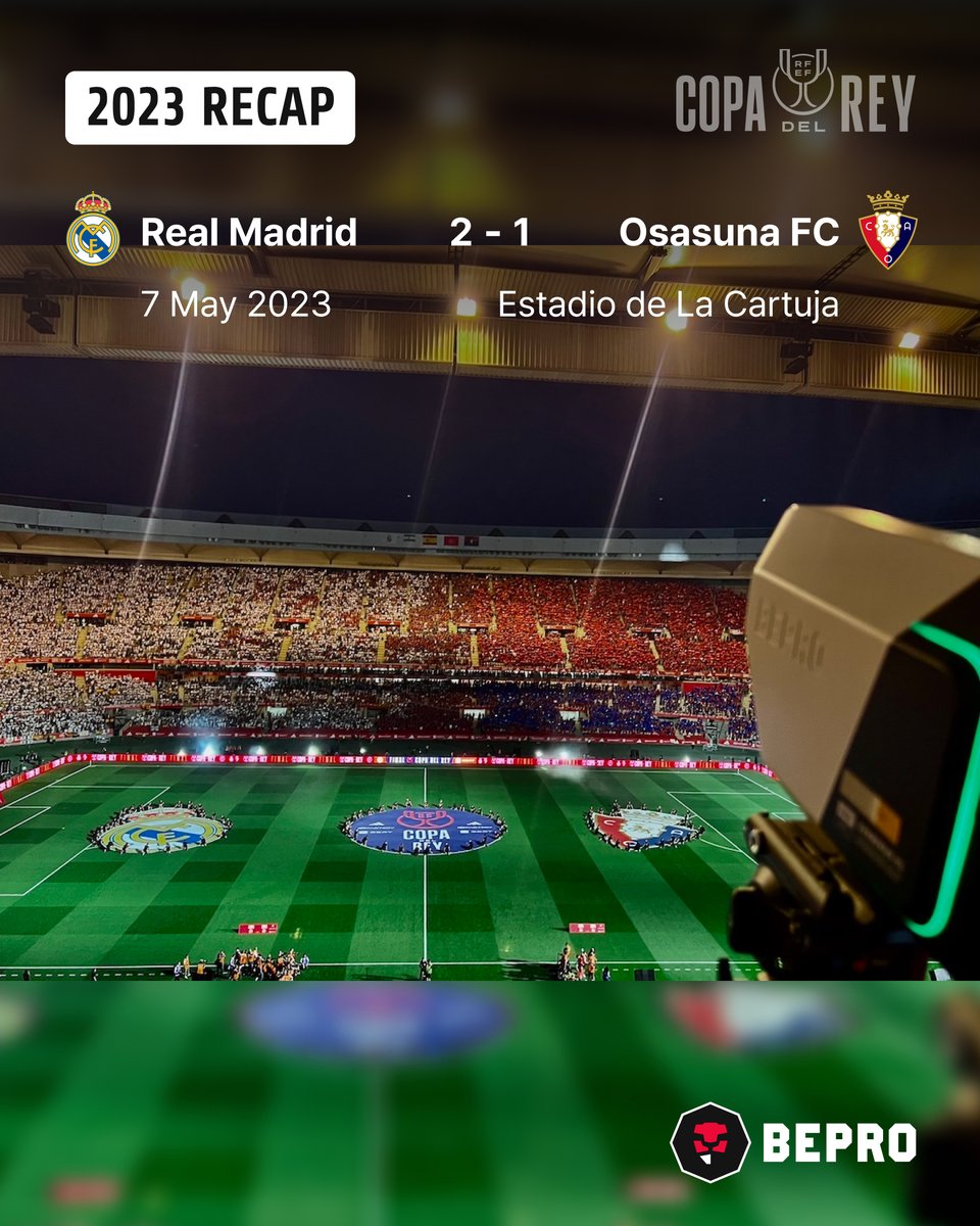 BEPRO, official video &amp; data provider for the Copa del Rey for the third consecutive year!

This time, it's a historic El Clásico final — the first in 11 years!

We're honoured to support such a momentous match and truly grateful to the RFEF for the opportunity once again.
<a href="/rfef/">RFEF</a>