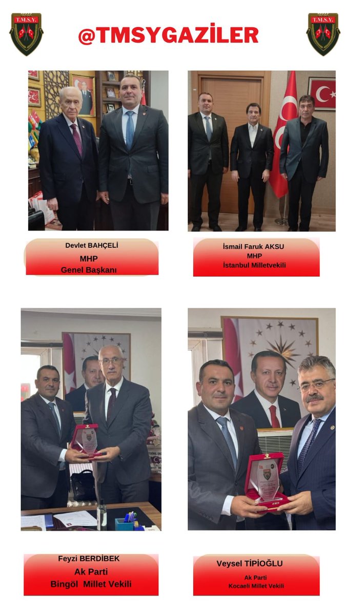 T M Y S Hüseyin Sarıtaş (@hseyinsaritas05) on Twitter photo 🇹🇷BAYRAK🇹🇷
MAYIN YEDİK
KURŞUN YEDİK
👇
#GazilikHakkımızıİstiyoruz
<a href="/RTErdogan/">Recep Tayyip Erdoğan</a>
<a href="/_cevdetyilmaz/">Cevdet Yılmaz</a>
<a href="/dbdevletbahceli/">Devlet Bahçeli</a>
<a href="/eczozgurozel/">Özgür Özel</a>
<a href="/MahinurOzdemir/">Mahinur Özdemir Göktaş</a>
<a href="/drbetulsayan/">Dr.Betül Sayan Kaya 🇹🇷</a>
<a href="/FeyziBerdibek1/">Feyzi Berdibek🇹🇷</a>
<a href="/avabdullahguler/">Abdullah Güler</a>
<a href="/celebimehmeta/">Mehmet Ali Çelebi</a>
<a href="/ifarukaksu/">İsmail Faruk Aksu</a>
<a href="/kocakkonuralp/">Konur Alp Koçak</a>
<a href="/SayimMadak/">Dr. Sevim Sayım Madak 🇹🇷</a>
<a href="/leventalyyildiz/">Levent Ali YILDIZ</a>
<a href="/mhrmkurt/">Muharrem KURT</a> 🇹🇷BAYRAK🇹🇷
MAYIN YEDİK
KURŞUN YEDİK
👇
#GazilikHakkımızıİstiyoruz
<a href="/RTErdogan/">Recep Tayyip Erdoğan</a>
<a href="/_cevdetyilmaz/">Cevdet Yılmaz</a>
<a href="/dbdevletbahceli/">Devlet Bahçeli</a>
<a href="/eczozgurozel/">Özgür Özel</a>
<a href="/MahinurOzdemir/">Mahinur Özdemir Göktaş</a>
<a href="/drbetulsayan/">Dr.Betül Sayan Kaya 🇹🇷</a>
<a href="/FeyziBerdibek1/">Feyzi Berdibek🇹🇷</a>
<a href="/avabdullahguler/">Abdullah Güler</a>
<a href="/celebimehmeta/">Mehmet Ali Çelebi</a>
<a href="/ifarukaksu/">İsmail Faruk Aksu</a>
<a href="/kocakkonuralp/">Konur Alp Koçak</a>
<a href="/SayimMadak/">Dr. Sevim Sayım Madak 🇹🇷</a>
<a href="/leventalyyildiz/">Levent Ali YILDIZ</a>
<a href="/mhrmkurt/">Muharrem KURT</a>