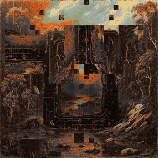 Been experimenting with a dynamic Zora coin built on the ever-mutating Timeframes series.

* Buys scramble the image
* Sells rebuild it
* Big buys = bigger scrambles
* Small buys = small scrambles

Updates every 5 mins.

Forked and modded from <a href="/ripe0x/">ripe</a>’s Liquidity Layer (thanks!)