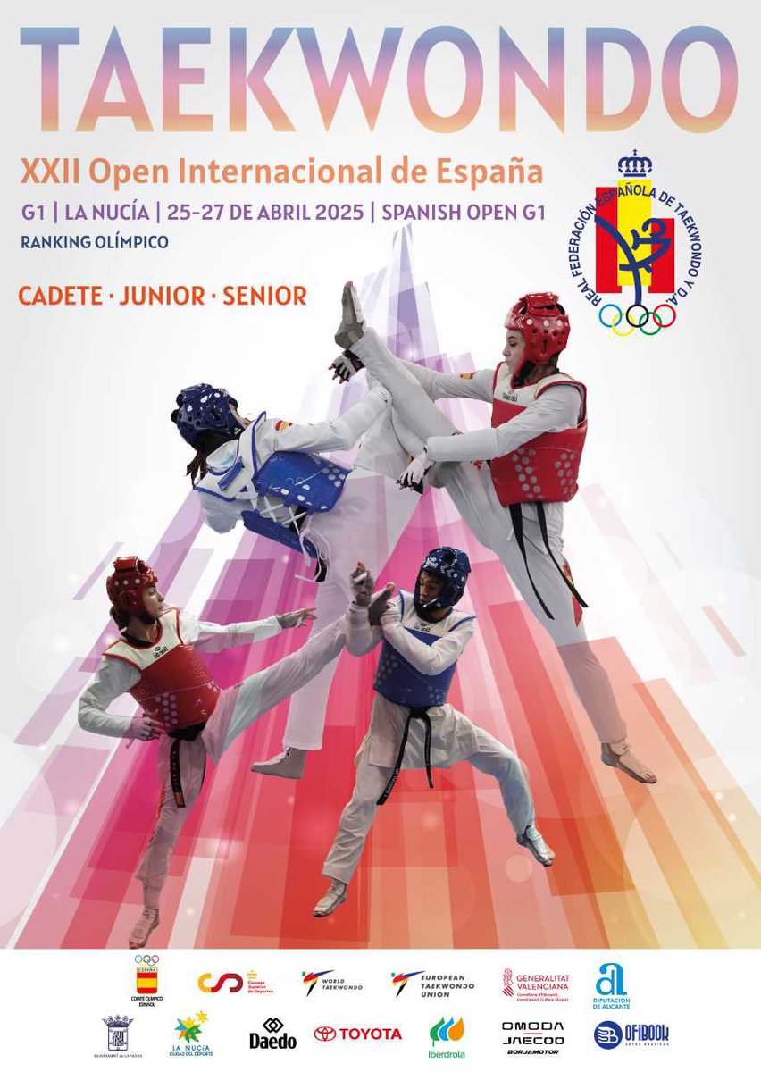 La Nucía (@lanuciaes) on Twitter photo 🥋🌎Más de 1.400 deportistas de 50 países participrán en el XXII Open Internacional de España de Taekwondo G1 este fin de semana en la <a href="/CDCamiloCano/">Ciudad Deportiva Camilo Cano La Nucía</a>.
📆Del 25 al 27 de abril.
📍Pabellón Camilo Cano.
📰👉🏻 lanucia.es/Actualidad/not…
#LaNucíaCiudadDelDeporte #TaekwondoG1 🥋🌎Más de 1.400 deportistas de 50 países participrán en el XXII Open Internacional de España de Taekwondo G1 este fin de semana en la <a href="/CDCamiloCano/">Ciudad Deportiva Camilo Cano La Nucía</a>.
📆Del 25 al 27 de abril.
📍Pabellón Camilo Cano.
📰👉🏻 lanucia.es/Actualidad/not…
#LaNucíaCiudadDelDeporte #TaekwondoG1