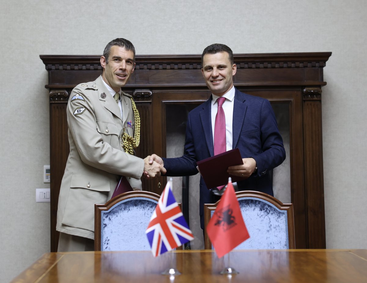 The 🇬🇧 and 🇦🇱 have signed a Bilateral Defence Cooperation Plan which provides a framework for all of the joint training, exercising and capability development we will conduct together in 2025.

The agreement underscores our enduring commitment to one another as NATO Allies and