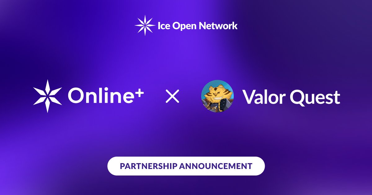Ice Open Network (@ice_blockchain) on Twitter photo 🤝 We’re excited to welcome <a href="/valorquestgame/">Valor Quest</a>, the first-ever mythic-themed AFK idle game, to the Online+ social ecosystem!
Through this collaboration, #ValorQuest connects with a rapidly growing Web3-native community while expanding its reach through the decentralized social 🤝 We’re excited to welcome <a href="/valorquestgame/">Valor Quest</a>, the first-ever mythic-themed AFK idle game, to the Online+ social ecosystem!
Through this collaboration, #ValorQuest connects with a rapidly growing Web3-native community while expanding its reach through the decentralized social