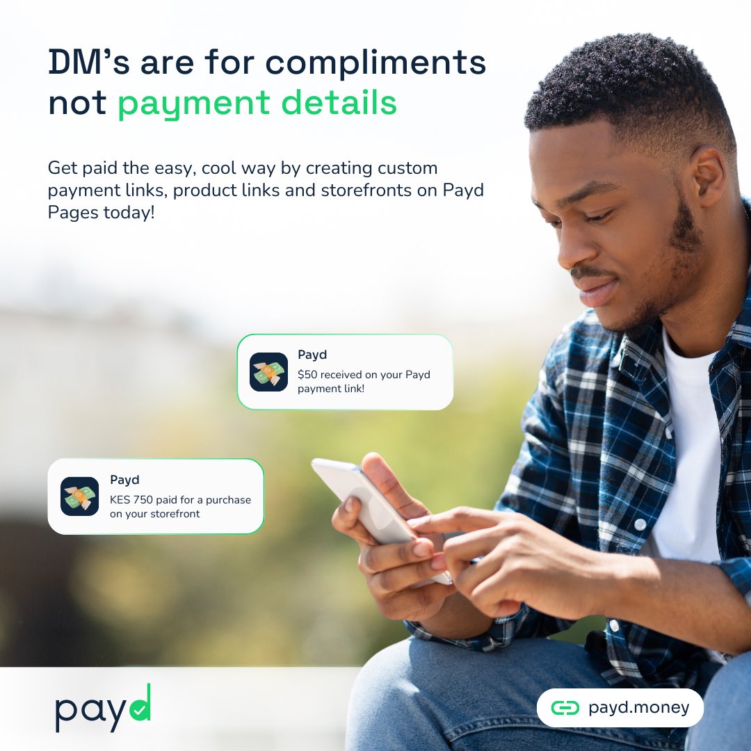 Request for payments the easy, cool way by creating payment links, invoices, drops, and storefronts on Payd Pages.

Get paid at payd.money 🌍💸