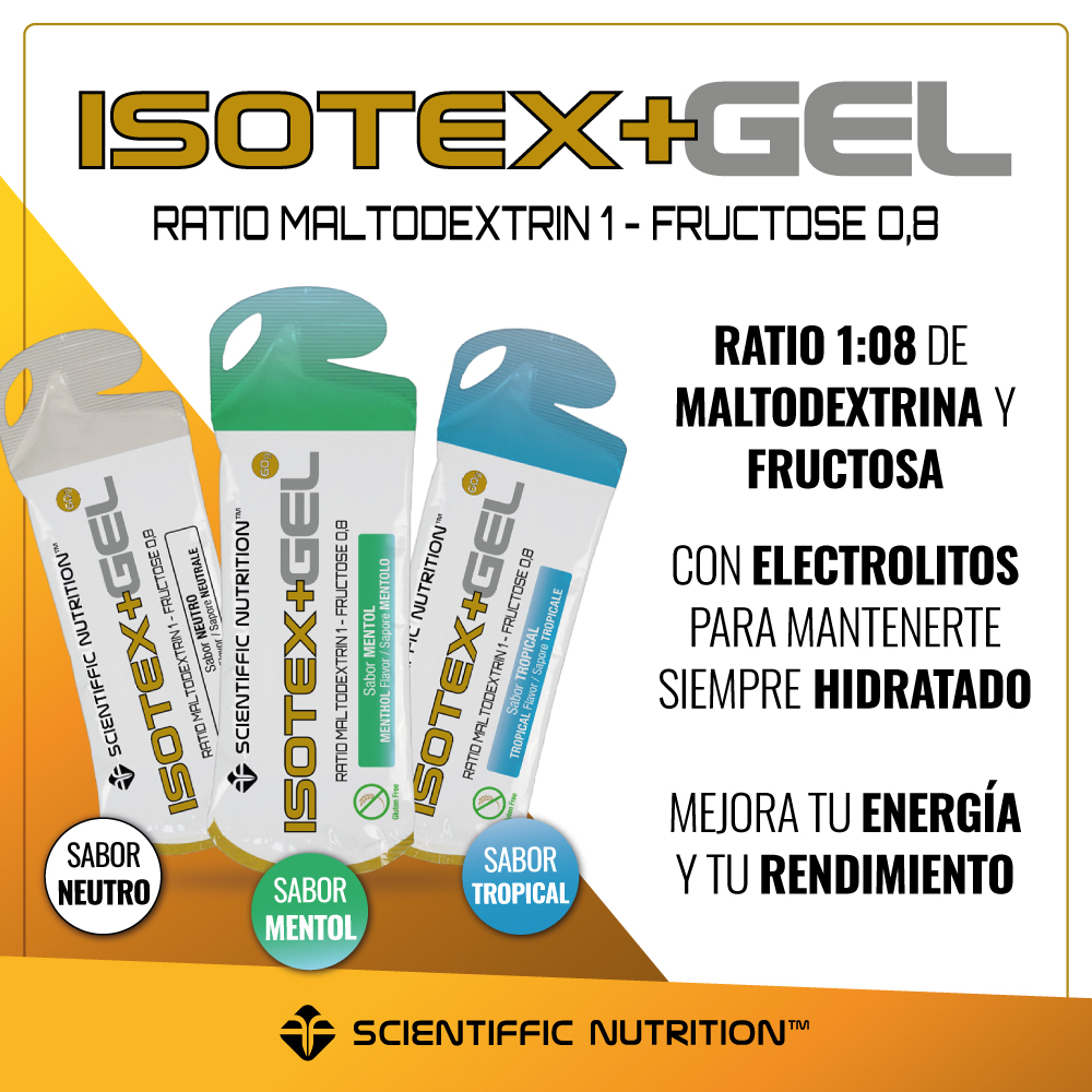 ¡Nuevo formato isotónico listo para tomar! 💥 Energía + sales + sabores top. Perfecto para llevar y rendir al máximo. ¡Descubre Isotex+ Gel! 🚀

#hidratacion #rendimientodeportivo #resistencia #isotónico