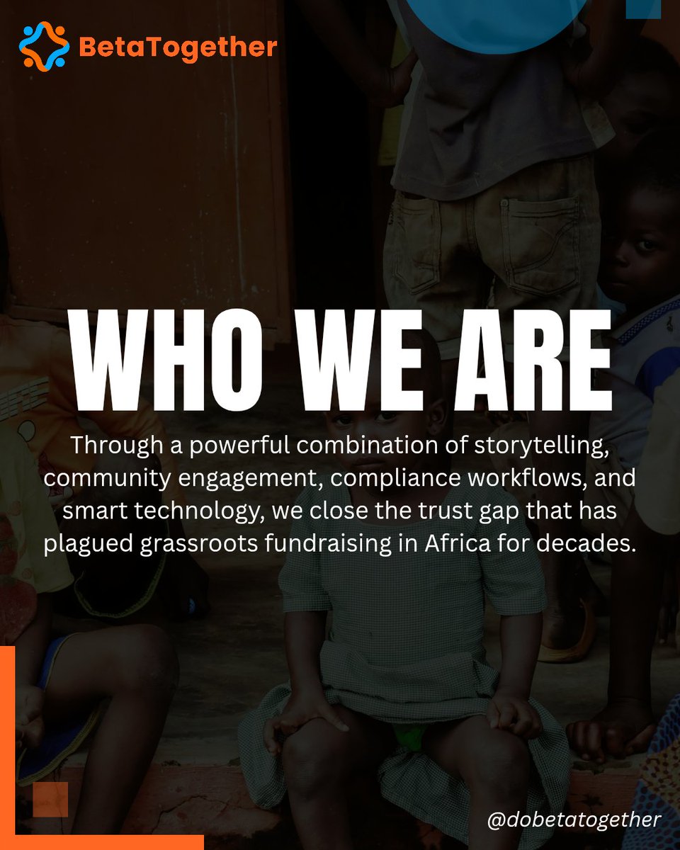 dobetatogether's tweet photo. BetaTogether is a digital infrastructure built to empower mission-driven leaders to fund, execute, and report community projects with credibility and clarity.
Built for those driving real impact, backed by technology that builds trust.
#betatogether #CommunityImpact https://t.co/ha93rQTJtw