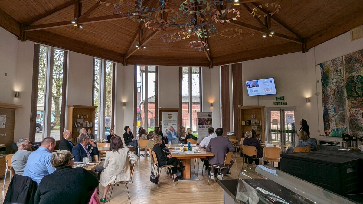 The amazing work of <a href="/lovetorun1234/">Claire Sutherley</a> and <a href="/wearewakey/">We Are Wakefield</a> on display to business civic and community leaders at <a href="/WakeCathedral/">Wakefield Cathedral</a> this morning