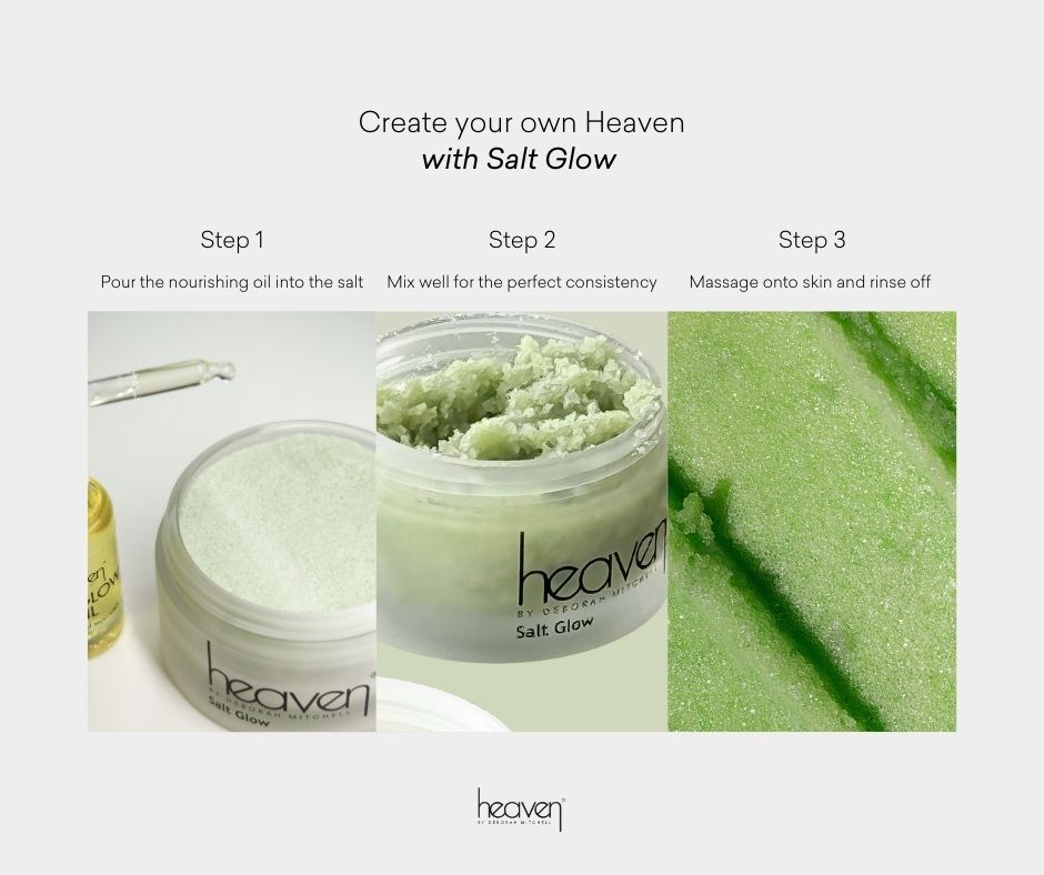 heavenskincare's tweet photo. A little luxury in a jar π
Mix it. Massage it. Rinse and glow. Our Salt Glow treatment turns your everyday shower into a spa-worthy ritual.
Shop - https://t.co/EhdRhuQrLq
#heavenskincare #saltglow #selfcare #steybystepguide #bodycare #selfcareritual https://t.co/qhqqFrnm3X
