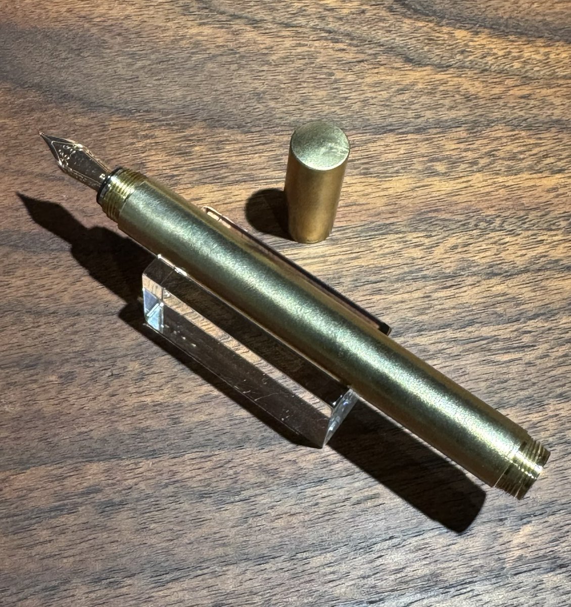 金属ペン「真鍮梨地・煌（きらめき）」 （Woodpen craft on X