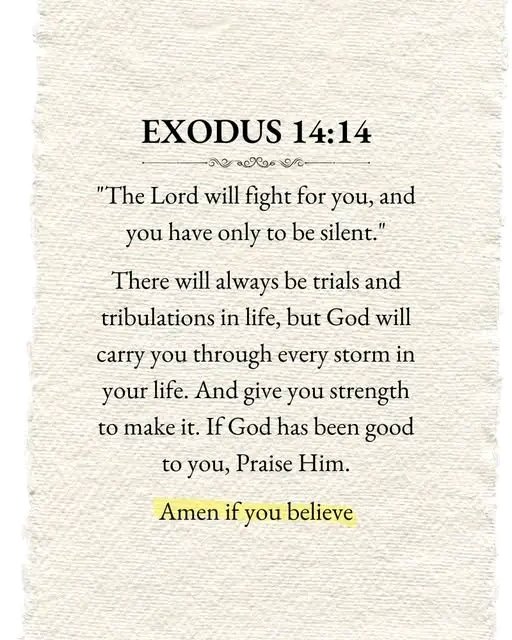 EXODUS 14:14