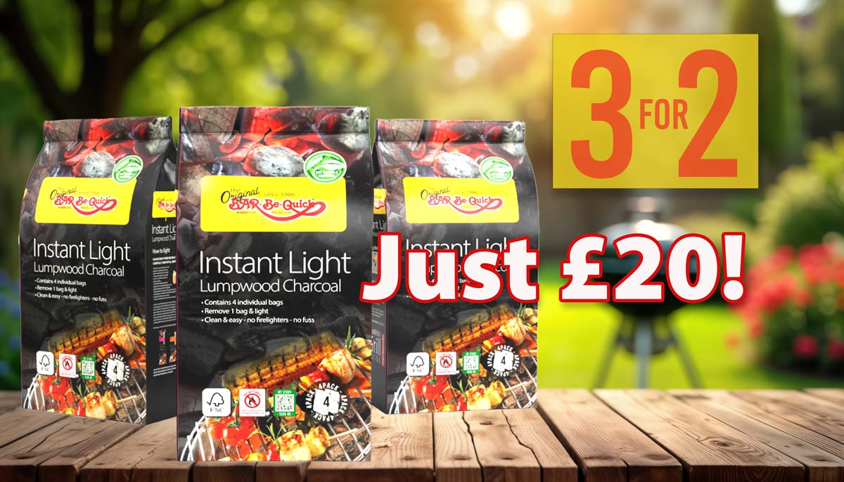 BarBeQuick's tweet image. Payday is coming! And we want you to be ready for a BBQ as soon as the moment drops! 
Take advantage of our amazing 3for2 offer on our Instant Charcoal and get 3 bags for just £20!  barbequick.com/grillguide/pro… 
The offer ends 28.04.25
#BBQ #BBQOffer #MoneySaver #Offer #CoolItQuick