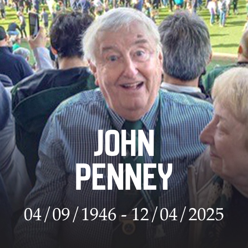 Argyle's tweet photo. Everyone at Argyle was saddened to hear of the recent death of longtime supporter John Penney, at the age of 78.

John was the chairperson of the Vice Presidents’ club, getting involved with the VPs as early as 1969.

We send our love and condolences to John’s family. RIP John.