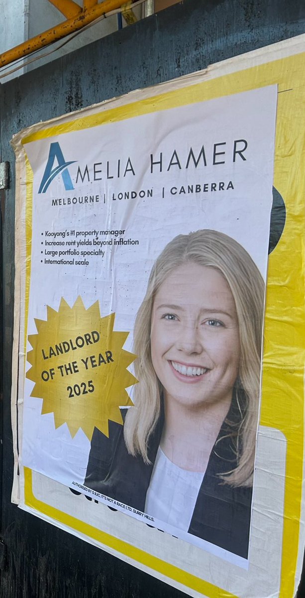 To whoever did this… 👌🏻👏🏻🤣

#auspol 
#AusVotes2025 
#kooyongvotes 
#ameliahamer