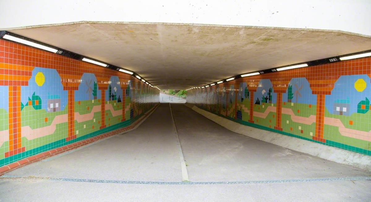 Beecroft Art Gallery (@beecroftgallery) on Twitter photo 🌾 This week's #OnlineArtExchange pick: Rural Scenes, a ceramic tile mosaic in Great Notley, Essex (1999), commissioned by Braintree District Council <a href="/BraintreeDC/">Braintree District Council</a> created by students of Central Saint Martins School of Art & Design <a href="/csm_news/">Central Saint Martins</a>. A vibrant tribute to countryside life 🌾 This week's #OnlineArtExchange pick: Rural Scenes, a ceramic tile mosaic in Great Notley, Essex (1999), commissioned by Braintree District Council <a href="/BraintreeDC/">Braintree District Council</a> created by students of Central Saint Martins School of Art & Design <a href="/csm_news/">Central Saint Martins</a>. A vibrant tribute to countryside life