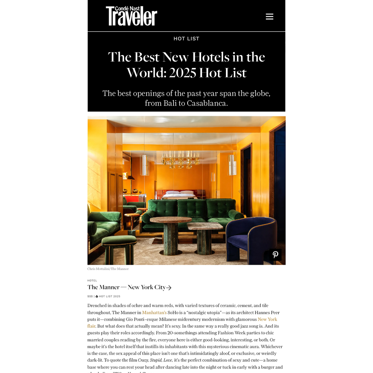 SansiriPLC's tweet photo. #TheManner โรงแรม Luxury จากแสนสิริ ใจกลาง SoHo, New York ติดโผ #TheBestNewHotelsintheWorld และ The Best New Hotels in the United States จากนิตยสาร #CondéNastTraveler 2025 Hot List 🌎
ยืนยันอีกก้าวของแสนสิริในฐานะ Global Brand ที่สร้างแลนด์มาร์กระดับโลกอย่างมีสไตล์ บรรยากาศอบอุ่น และบริการแบบมีรสนิยม เหมือนมาเที่ยวบ้านเพื่อนที่เทสต์ดีที่สุดในนิวยอร์ก🖤
#CNTravelerHotList #Sansiri