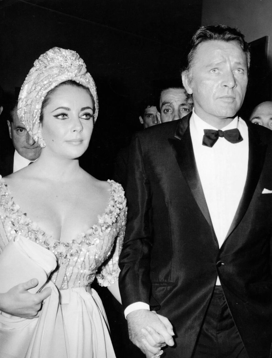 Elizabeth Taylor and Richard Burton photographed in Rome, 1966