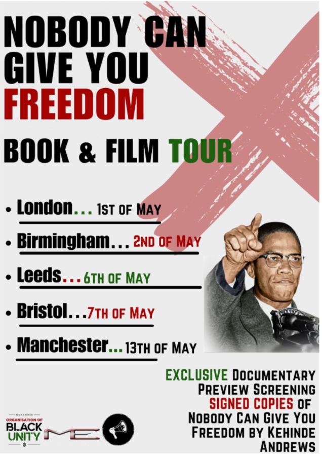 kehinde_andrews's tweet photo. ONE WEEK TO GO: Nobody Can Give You Freedom: Malcolm X Book and Film Tour May 1st - 13th - https://t.co/pZNRnrVMcX https://t.co/Bs6JWR6qsM