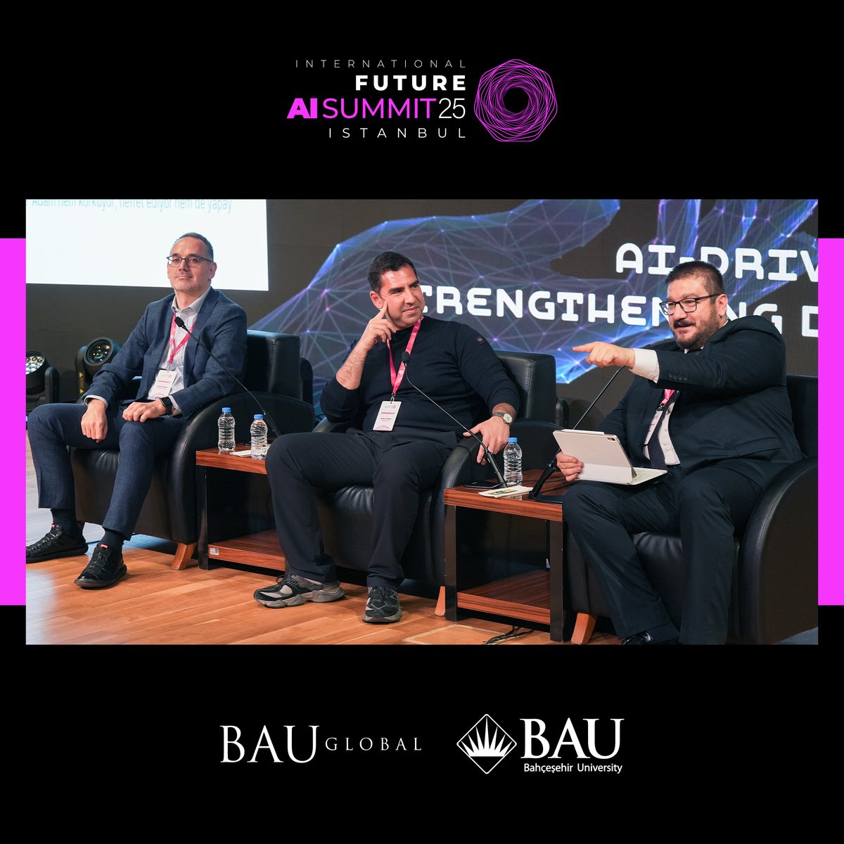 Future AI Summit’25 (@futurecampuscom) on Twitter photo "Cyber Security & AI / AI-Driven Cybersecurity: Strengthening Defenses in a Digital World" oturumunda Emre Pekar, Cem Ergül ve Burak Sadıç, Future AI Summit sahnesindeydi.
#FutureAISummit25 #YapayZeka #SiberGüvenlik #AI <a href="/futurecampuscom/">Future AI Summit’25</a> "Cyber Security & AI / AI-Driven Cybersecurity: Strengthening Defenses in a Digital World" oturumunda Emre Pekar, Cem Ergül ve Burak Sadıç, Future AI Summit sahnesindeydi.
#FutureAISummit25 #YapayZeka #SiberGüvenlik #AI <a href="/futurecampuscom/">Future AI Summit’25</a>