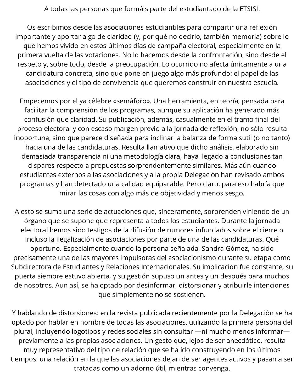 NostromoUPM's tweet image. A todos los estudiantes