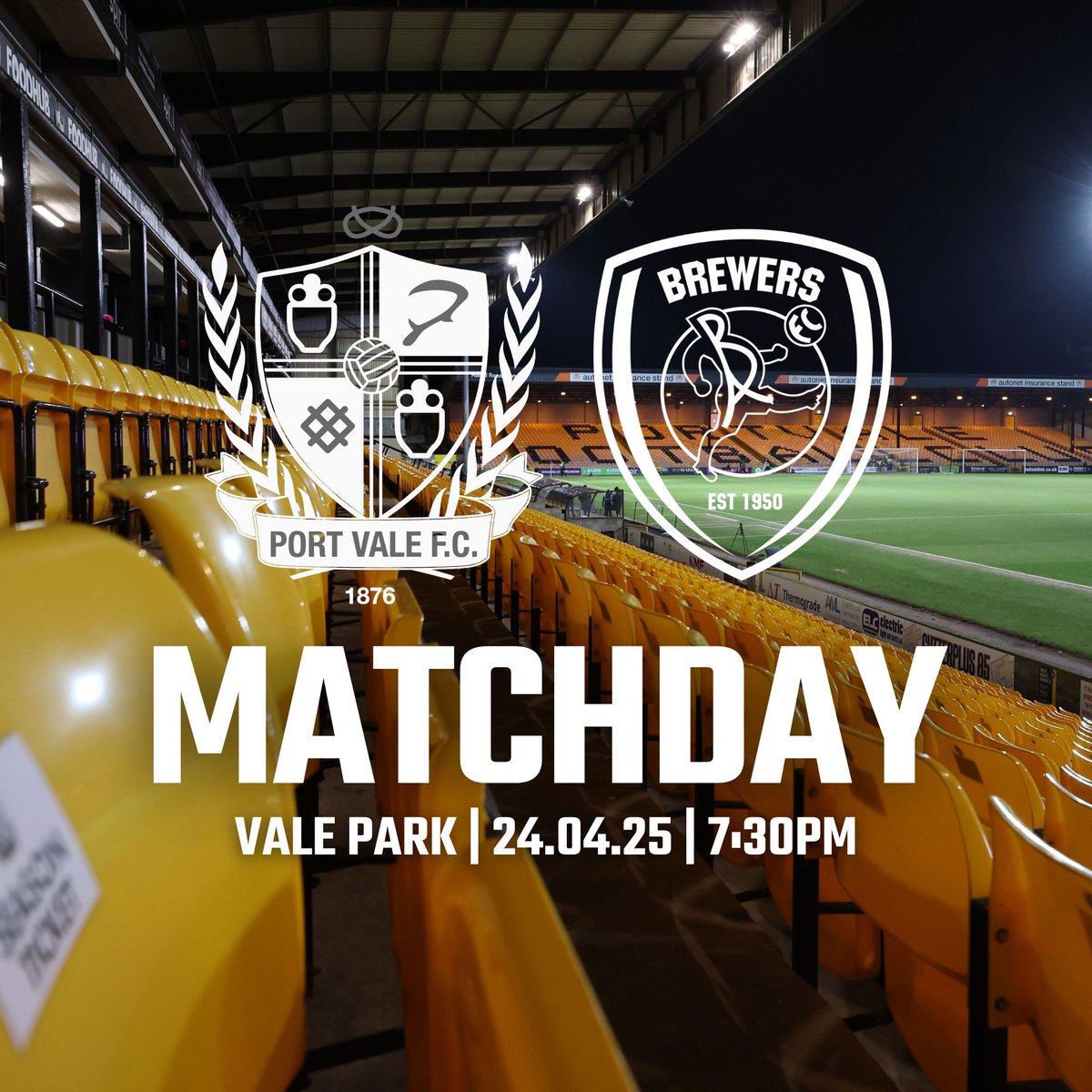 BAFCWomen's tweet photo. IT’S MATCHDAY 🤩
Tonight we are under the lights at Vale Park 🙌
Come down and show your support for the girls 🗣️
🆚 Port Vale Women
🏟️ Vale Park, ST6 1AW
🕒 7:30pm
🏆 West Midlands Regional Women's League
🎟️ £4 adults | £2 concessions
#BAFC #BAWFC https://t.co/SO5DQ1TDe2