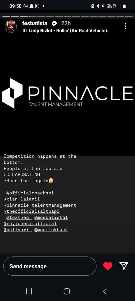 IFN (@ifnboxing) on Twitter photo ‼️Pinnacle Talent Management has announced their signing of Super Salt Papi 🔥🥊
Other people seeming to be involved include:
🥊Kian Lalani
🥊Coach Sol
🥊Roy Jones Jr
🥊Fox The G
🥊Fes Batista
🥊Moe Batista
🥊Pully Arif
🥊Modrick Buck
[Via - <a href="/Pinnacle_mgmt/">Pinnacle Talent Management</a> and ‼️Pinnacle Talent Management has announced their signing of Super Salt Papi 🔥🥊
Other people seeming to be involved include:
🥊Kian Lalani
🥊Coach Sol
🥊Roy Jones Jr
🥊Fox The G
🥊Fes Batista
🥊Moe Batista
🥊Pully Arif
🥊Modrick Buck
[Via - <a href="/Pinnacle_mgmt/">Pinnacle Talent Management</a> and
