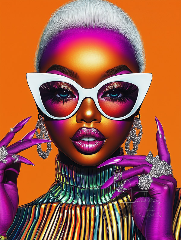 DWA_Factory's tweet photo. ❤️ Neon Diva in Futuristic Glow | Digital Wall Art
Futuristic woman with chrome lips, glitter nails, and bold sunglasses in neon lighting.

#FuturisticFashionArt #NeonGlamLook #ChromeLipsQueen #DigitalWallArtFactory #BuyDigitalArt #DownloadHighResArt

Related https://t.co/TM1hJ6ghgc