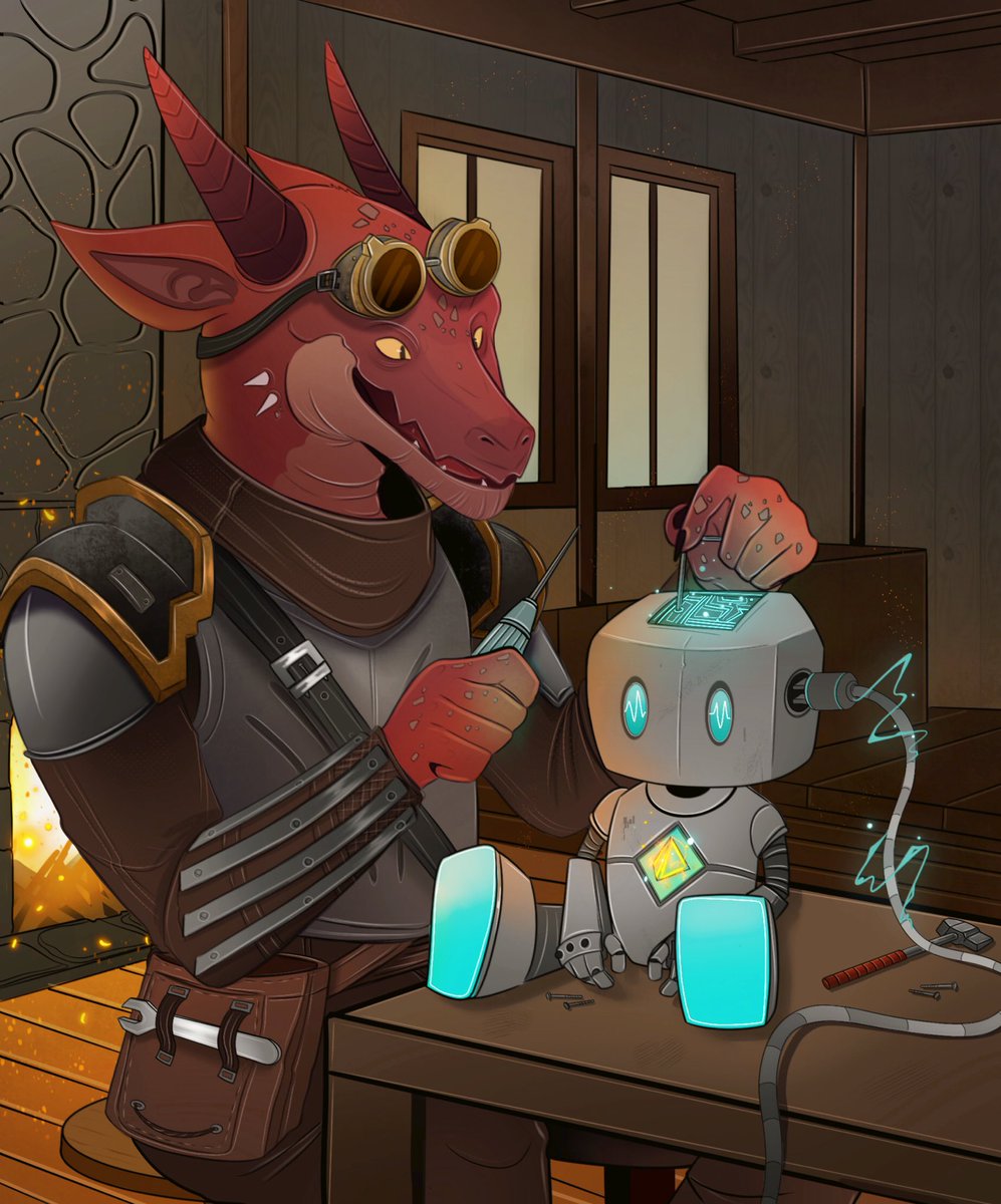 KymCosmical's tweet photo. I don’t often get them but I love DnD requests!! Thank you for trusting me with your Kobold ✨ https://t.co/gqSzMsOqvW