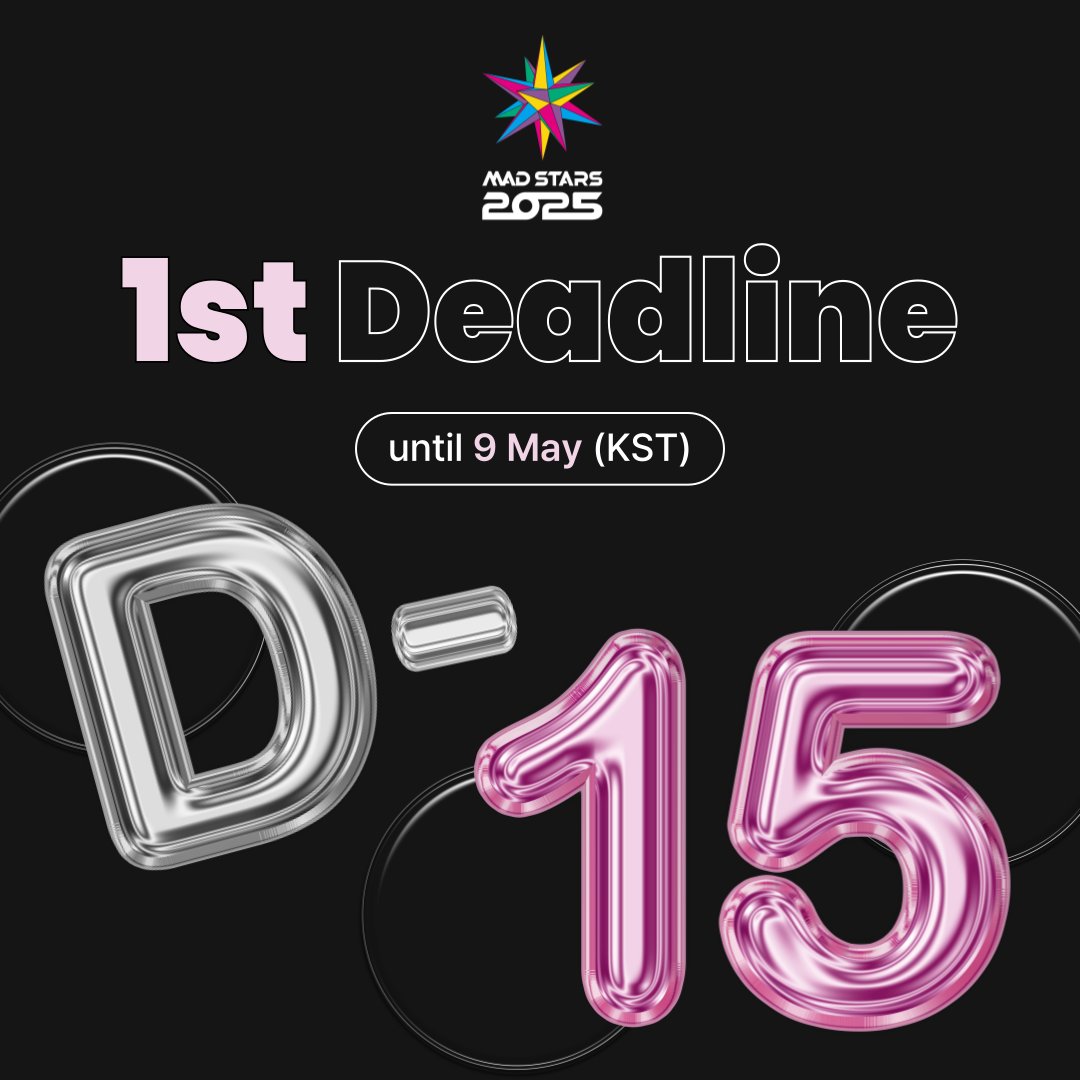 🕒15 Days Left – Early Bird Ends Soon!
📅 Only 15 Days Left Until the 1st Deadline – 9 May (KST)!

Show us your creative solution that can change the world — starting now!

👉🏻 bit.ly/3x4rjlZ

#madstars #madstars2025 #entry #callforentry #awards #marketing #advertising