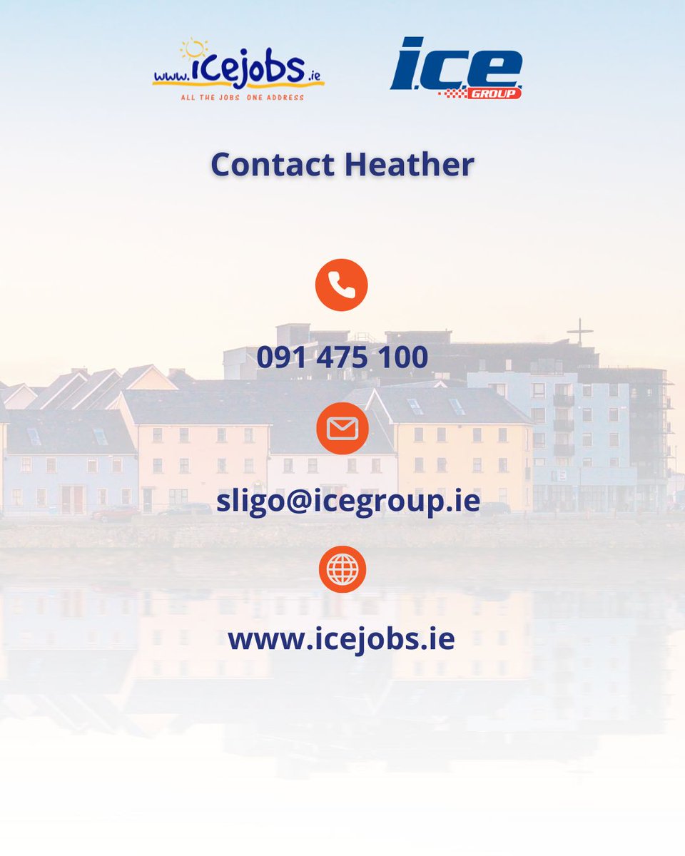 ✨ Meet Heather ✨

As a Recruitment Account Manager, Heather is responsible for managing &amp; nurturing clients based in Sligo. She also manages the Onsite Interpreting Service business unit, providing interpreters and translators for patients

Contact Heather at sligo@icegroup