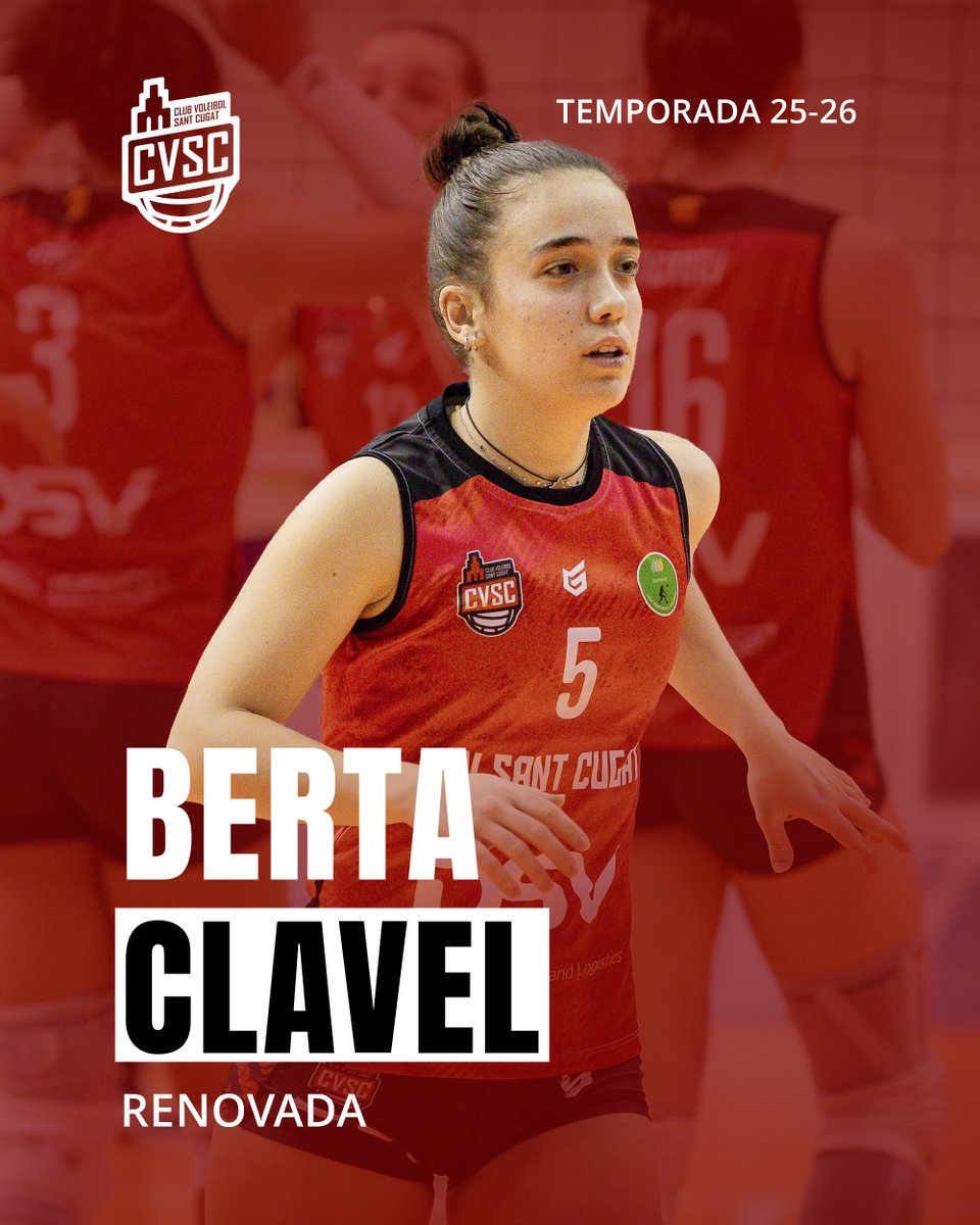 Berta Clavel reforçarà el primer equip una temporada més!

Jugadora de gran projecció, la Berta continuarà formant-se al màxim nivell i aportant al primer equip amb treball, actitud i compromís. Una temporada per seguir creixent  i ajudar el grup a competir al màxim 🔴⚫