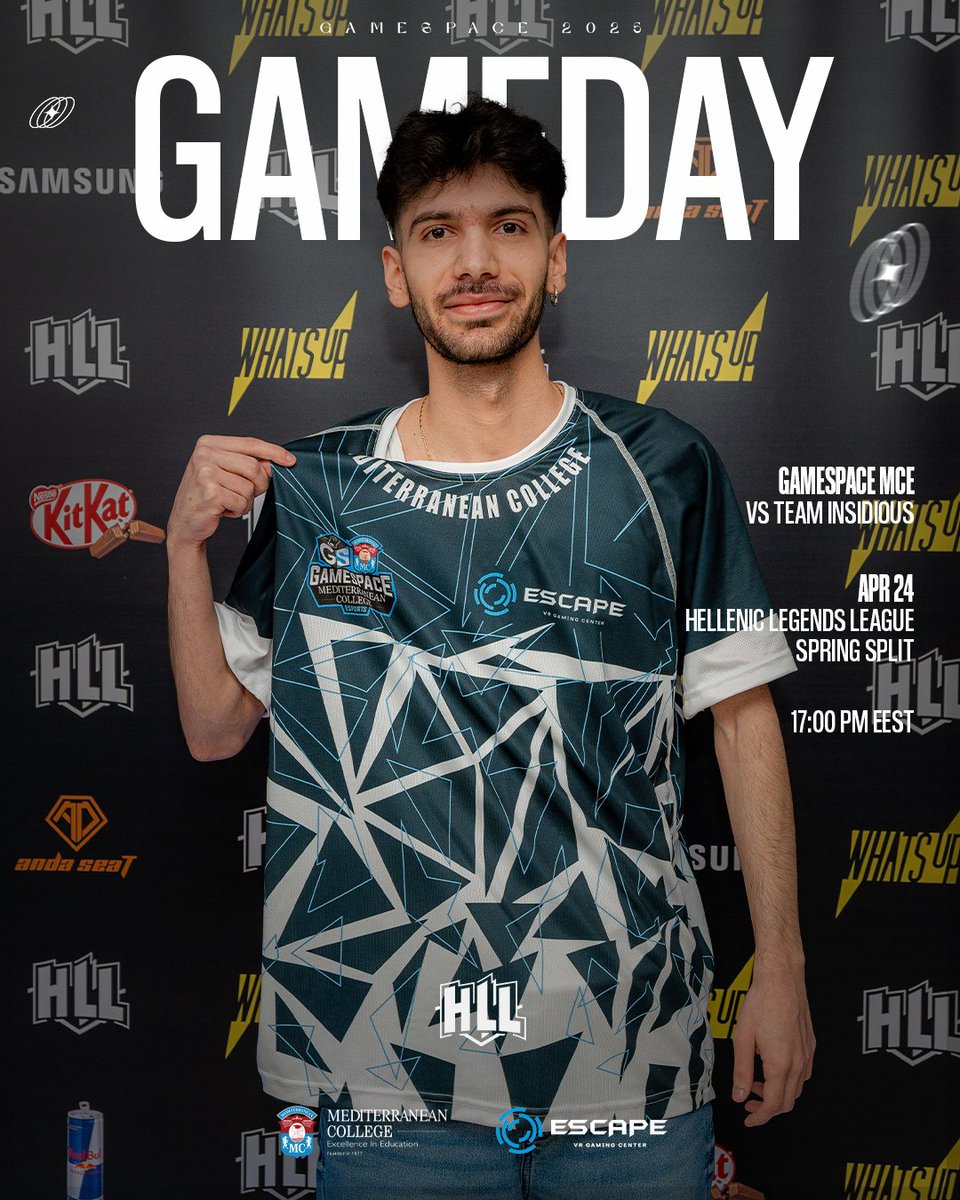 Gamespace Esports (@gamespaceesport) on Twitter photo 🤑<a href="/helleniclegends/">Hellenic Legends League</a> - Week 4: Gameday 3
Vs. <a href="/TeamInsidious5/">Team Insidious</a>
When: 17.00 GR
Where: twitch.tv/helleniclegends
💪Line up:
<a href="/Aytekn_lol/">Aytekin Tekin</a>
<a href="/JgPallet/">Pallet</a>
<a href="/TsiperakosLol/">Vasilis -Tsiperakos- Lalas</a>
<a href="/KenalLoL/">Kenal</a>
<a href="/CentuGRE/">Centu</a>
🖊️<a href="/AnOnPsyCkOlol/">Anonpsycko</a> <a href="/IceBreakerATH/">Ice Breaker</a> <a href="/heovech/">heovech</a>
Proudly supported by <a href="/medcollege1/">MediterraneanCollege</a> & #EscapeInternetCafe! 🤑<a href="/helleniclegends/">Hellenic Legends League</a> - Week 4: Gameday 3
Vs. <a href="/TeamInsidious5/">Team Insidious</a>
When: 17.00 GR
Where: twitch.tv/helleniclegends
💪Line up:
<a href="/Aytekn_lol/">Aytekin Tekin</a>
<a href="/JgPallet/">Pallet</a>
<a href="/TsiperakosLol/">Vasilis -Tsiperakos- Lalas</a>
<a href="/KenalLoL/">Kenal</a>
<a href="/CentuGRE/">Centu</a>
🖊️<a href="/AnOnPsyCkOlol/">Anonpsycko</a> <a href="/IceBreakerATH/">Ice Breaker</a> <a href="/heovech/">heovech</a>
Proudly supported by <a href="/medcollege1/">MediterraneanCollege</a> & #EscapeInternetCafe!