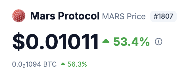 Is the beast waking up? 👀🔴 $MARS